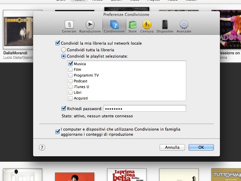 [Come si fà] Proteggere Condivisione famiglia con una password