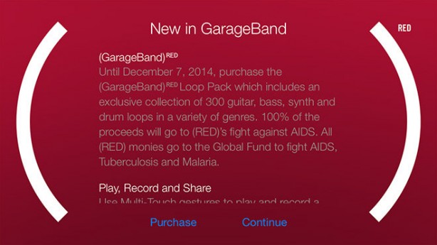 GarageBand si aggiorna e introduce il pacchetto loop (RED)